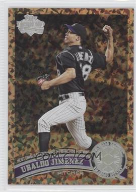 2011 Topps - [Base] - Cognac Diamond Anniversary #141 - Checklist - Ubaldo Jimenez