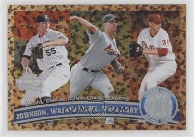 2011 Topps - [Base] - Cognac Diamond Anniversary #82 - League Leaders - Josh Johnson, Adam Wainwright, Roy Halladay