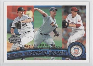 2011 Topps - [Base] - Factory Set Diamond Anniversary #82 - League Leaders - Josh Johnson, Adam Wainwright, Roy Halladay