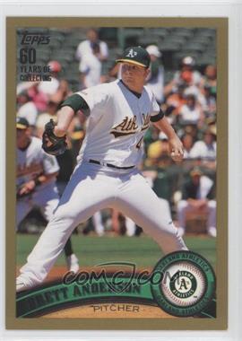 2011 Topps - [Base] - Gold #140 - Brett Anderson /2011