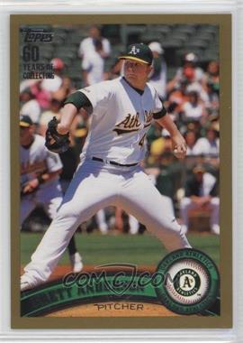 2011 Topps - [Base] - Gold #140 - Brett Anderson /2011