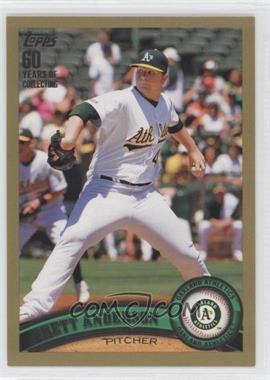 2011 Topps - [Base] - Gold #140 - Brett Anderson /2011