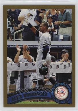 2011 Topps - [Base] - Gold #155 - Checklist - Alex Rodriguez /2011