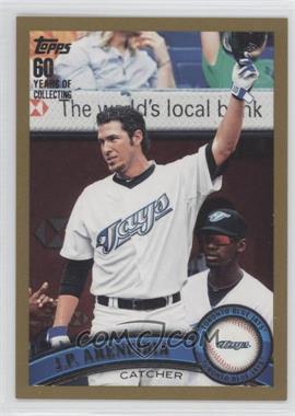 2011 Topps - [Base] - Gold #587 - J.P. Arencibia /2011