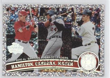 2011 Topps - [Base] - Platinum Diamond Anniversary #109 - League Leaders - Josh Hamilton, Miguel Cabrera, Joe Mauer