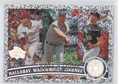 2011 Topps - [Base] - Platinum Diamond Anniversary #11 - League Leaders - Roy Halladay, Adam Wainwright, Ubaldo Jimenez