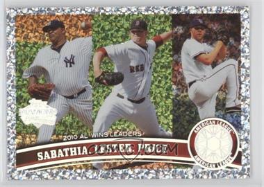 2011 Topps - [Base] - Platinum Diamond Anniversary #124 - League Leaders - C.C. Sabathia, Jon Lester, David Price
