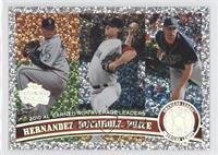 League Leaders - Felix Hernandez, Clay Buchholz, David Price