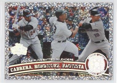 2011 Topps - [Base] - Platinum Diamond Anniversary #306 - League Leaders - Miguel Cabrera, Alex Rodriguez, Jose Bautista