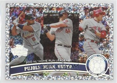 2011 Topps - [Base] - Platinum Diamond Anniversary #318 - League Leaders - Albert Pujols, Adam Dunn, Joey Votto