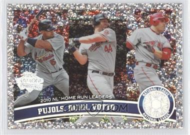 2011 Topps - [Base] - Platinum Diamond Anniversary #318 - League Leaders - Albert Pujols, Adam Dunn, Joey Votto