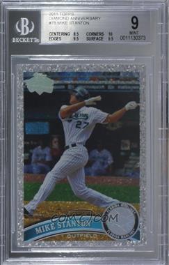 2011 Topps - [Base] - Platinum Diamond Anniversary #78 - Mike Stanton [BGS 9 MINT]