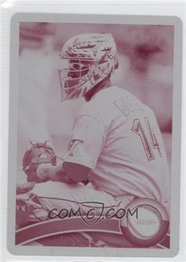 2011 Topps - [Base] - Printing Plate Magenta #296 - John Buck /1