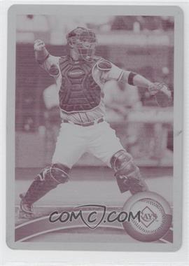 2011 Topps - [Base] - Printing Plate Magenta #514 - Kelly Shoppach /1