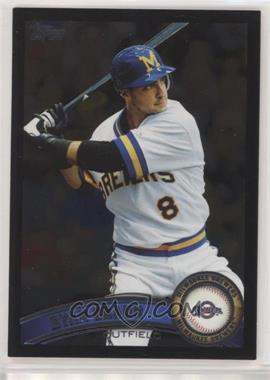 2011 Topps - [Base] - Wal-Mart All-Black #1 - Ryan Braun