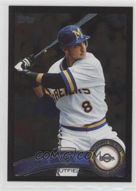 2011 Topps - [Base] - Wal-Mart All-Black #1 - Ryan Braun