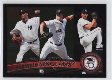 2011 Topps - [Base] - Wal-Mart All-Black #124 - League Leaders - C.C. Sabathia, Jon Lester, David Price