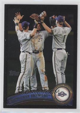 2011 Topps - [Base] - Wal-Mart All-Black #187 - Milwaukee Brewers