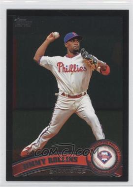 2011 Topps - [Base] - Wal-Mart All-Black #199 - Jimmy Rollins