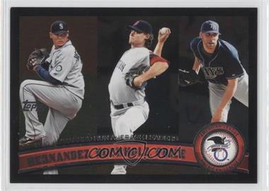 2011 Topps - [Base] - Wal-Mart All-Black #235 - League Leaders - Felix Hernandez, Clay Buchholz, David Price