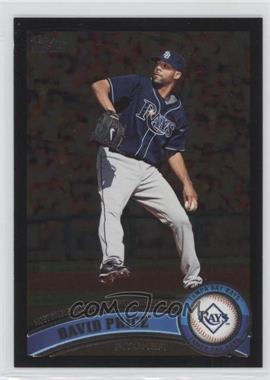 2011 Topps - [Base] - Wal-Mart All-Black #328 - Checklist - David Price