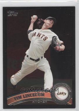 2011 Topps - [Base] - Wal-Mart All-Black #590 - Tim Lincecum