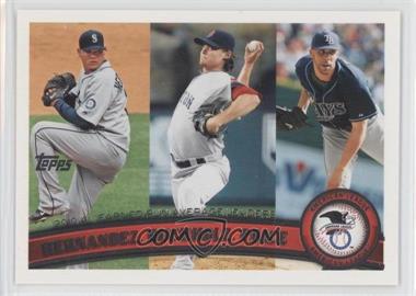 2011 Topps - [Base] #235 - League Leaders - Felix Hernandez, Clay Buchholz, David Price