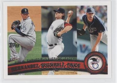 2011 Topps - [Base] #235 - League Leaders - Felix Hernandez, Clay Buchholz, David Price