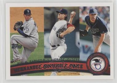 2011 Topps - [Base] #235 - League Leaders - Felix Hernandez, Clay Buchholz, David Price