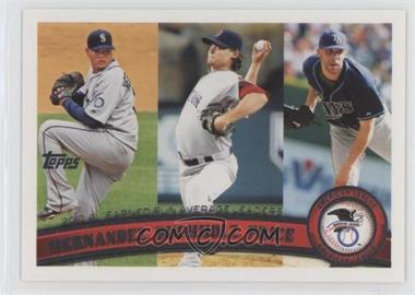 2011 Topps - [Base] #235 - League Leaders - Felix Hernandez, Clay Buchholz, David Price