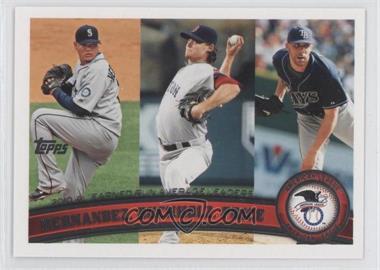 2011 Topps - [Base] #235 - League Leaders - Felix Hernandez, Clay Buchholz, David Price