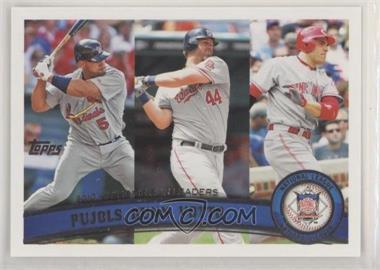 2011 Topps - [Base] #318 - League Leaders - Albert Pujols, Adam Dunn, Joey Votto