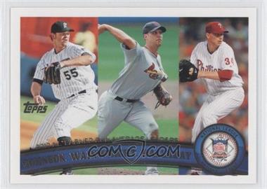 2011 Topps - [Base] #82 - League Leaders - Josh Johnson, Adam Wainwright, Roy Halladay