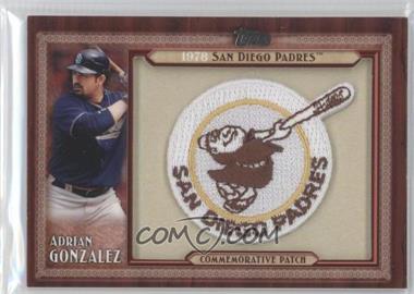2011 Topps - Blaster Box Throwback Manufactured Patch Series 1 #TLMP-AG - Adrian Gonzalez