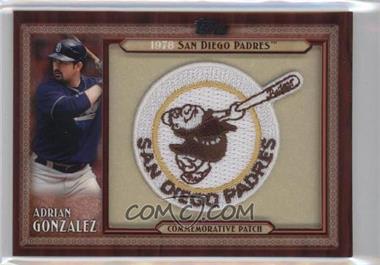 2011 Topps - Blaster Box Throwback Manufactured Patch Series 1 #TLMP-AG - Adrian Gonzalez