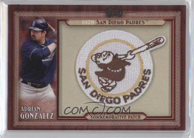 2011 Topps - Blaster Box Throwback Manufactured Patch Series 1 #TLMP-AG - Adrian Gonzalez