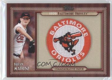 2011 Topps - Blaster Box Throwback Manufactured Patch Series 1 #TLMP-BMA - Brian Matusz