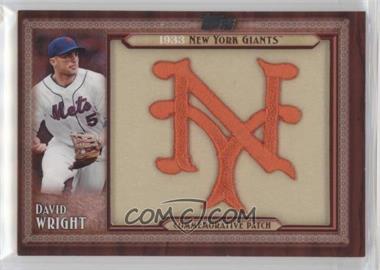 2011 Topps - Blaster Box Throwback Manufactured Patch Series 1 #TLMP-DW - David Wright [EX to NM]