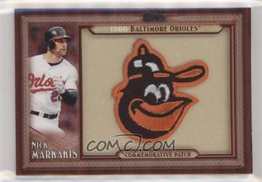 2011 Topps - Blaster Box Throwback Manufactured Patch Series 1 #TLMP-NM - Nick Markakis