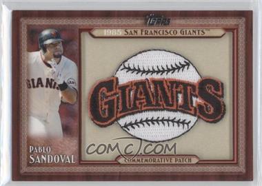 2011 Topps - Blaster Box Throwback Manufactured Patch Series 1 #TLMP-PS - Pablo Sandoval
