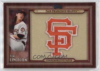 2011 Topps - Blaster Box Throwback Manufactured Patch Series 1 #TLMP-TL - Tim Lincecum