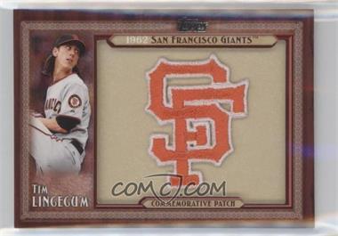 2011 Topps - Blaster Box Throwback Manufactured Patch Series 1 #TLMP-TL - Tim Lincecum