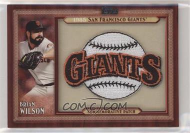 2011 Topps - Blaster Box Throwback Manufactured Patch Series 2 #TLMP-BW - Brian Wilson