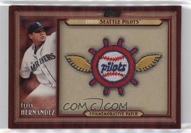 2011 Topps - Blaster Box Throwback Manufactured Patch Series 2 #TLMP-FH - Felix Hernandez