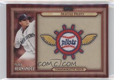 2011 Topps - Blaster Box Throwback Manufactured Patch Series 2 #TLMP-FH - Felix Hernandez