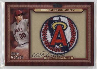 2011 Topps - Blaster Box Throwback Manufactured Patch Series 2 #TLMP-JW - Jered Weaver