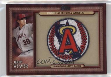2011 Topps - Blaster Box Throwback Manufactured Patch Series 2 #TLMP-JW - Jered Weaver