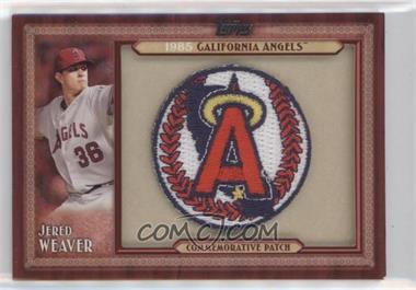 2011 Topps - Blaster Box Throwback Manufactured Patch Series 2 #TLMP-JW - Jered Weaver