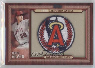 2011 Topps - Blaster Box Throwback Manufactured Patch Series 2 #TLMP-JW - Jered Weaver