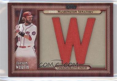 2011 Topps - Blaster Box Throwback Manufactured Patch Series 2 #TLMP-JWR - Jayson Werth